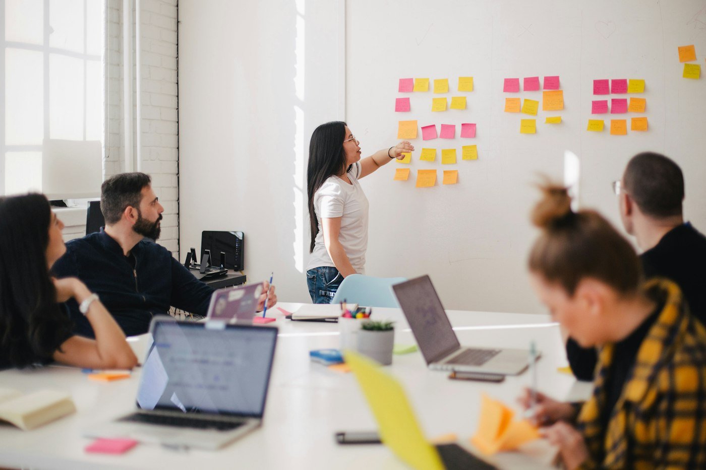 Team workshop in a modern office
